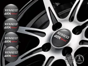 Renault Design Emblema Cupola Loghi Ruota Resina